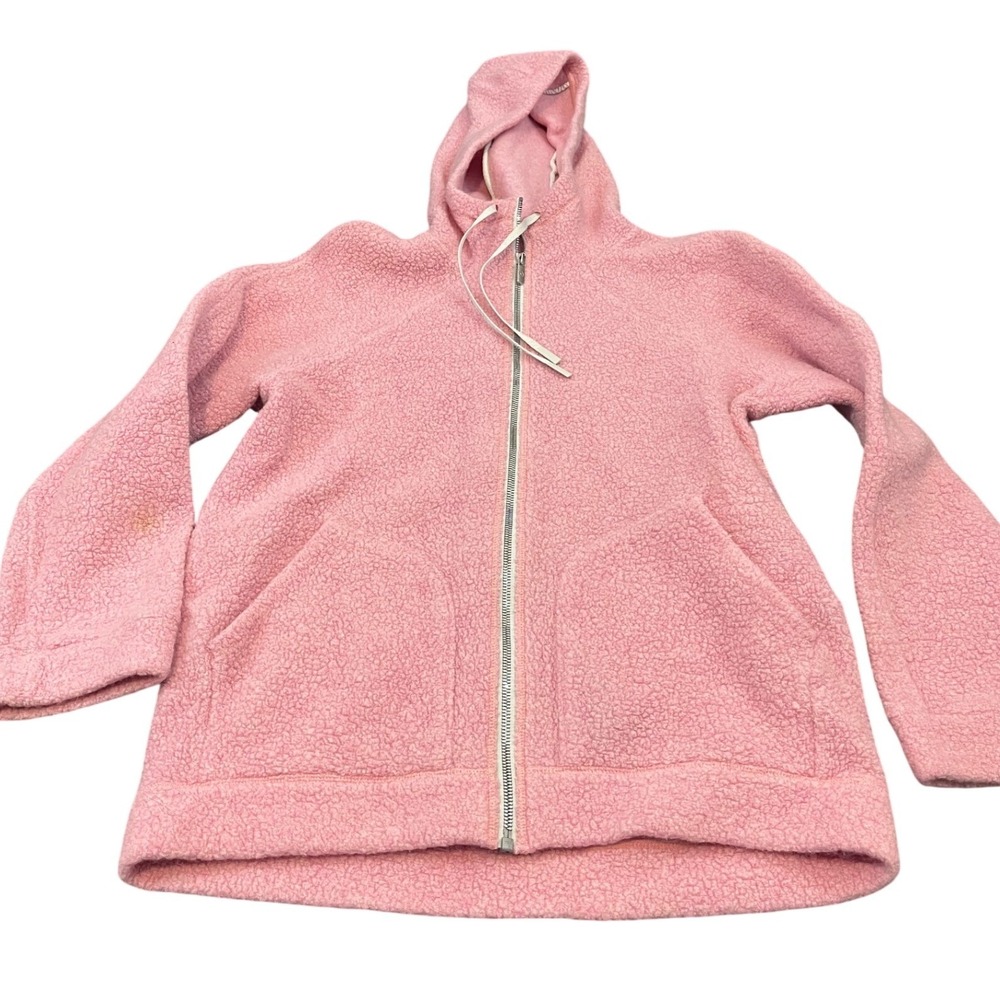 $148 Lululemon So Sherpa Hooded Jacket Heathered Pink Haze Size 8‎ Womens